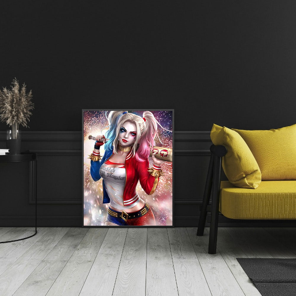 Harley Quinn - Full Round Drill Diamond Painting 40*50CM