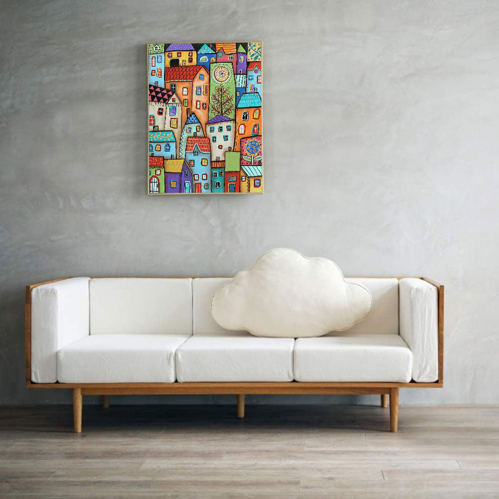 Cartoon House - Full Square Drill Diamond Painting 30*40CM