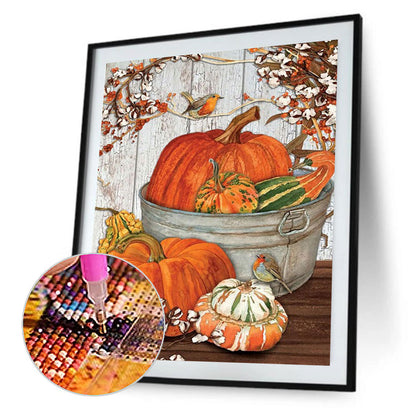 Pumpkin Kapok - Full Square Drill Diamond Painting 40*50CM