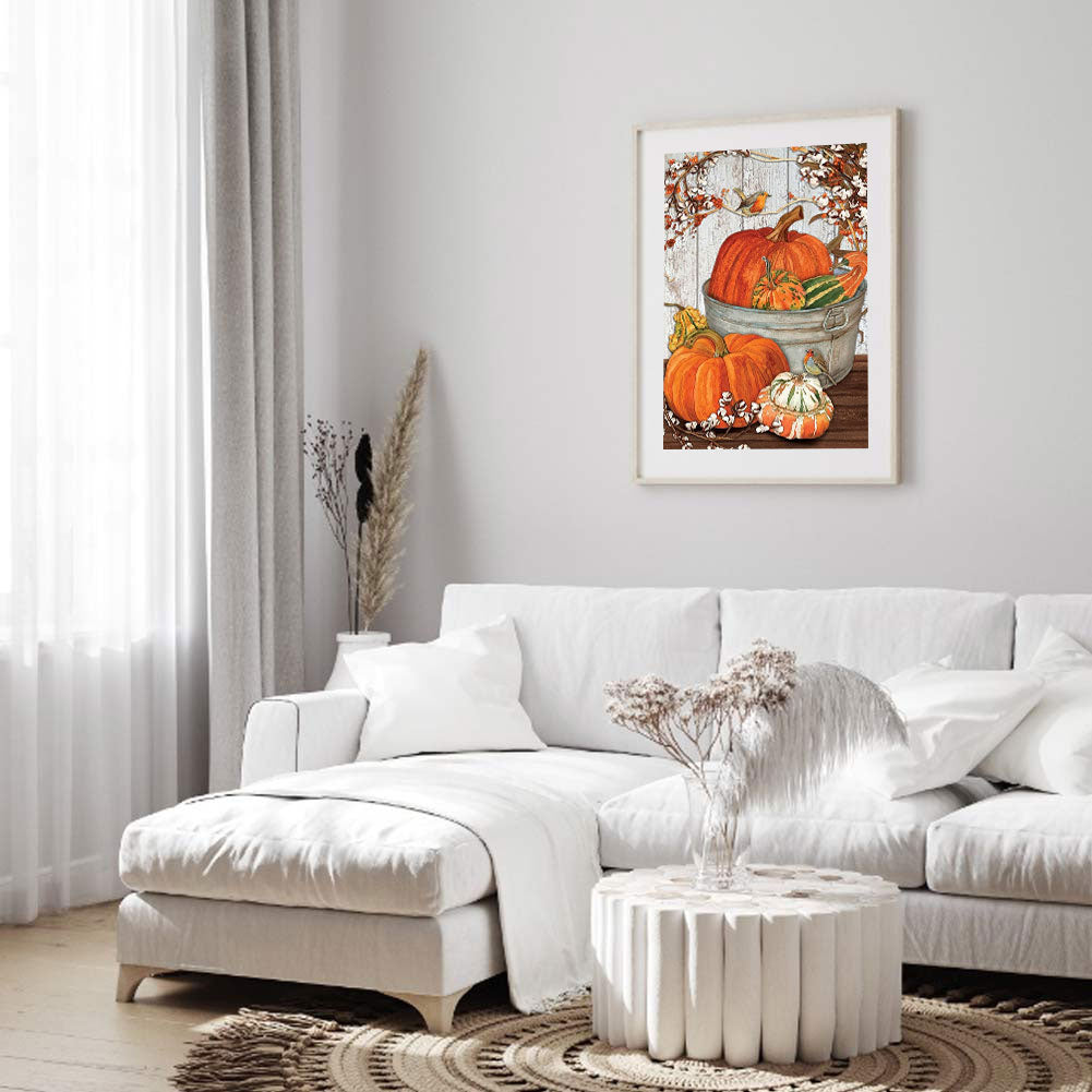 Pumpkin Kapok - Full Square Drill Diamond Painting 40*50CM