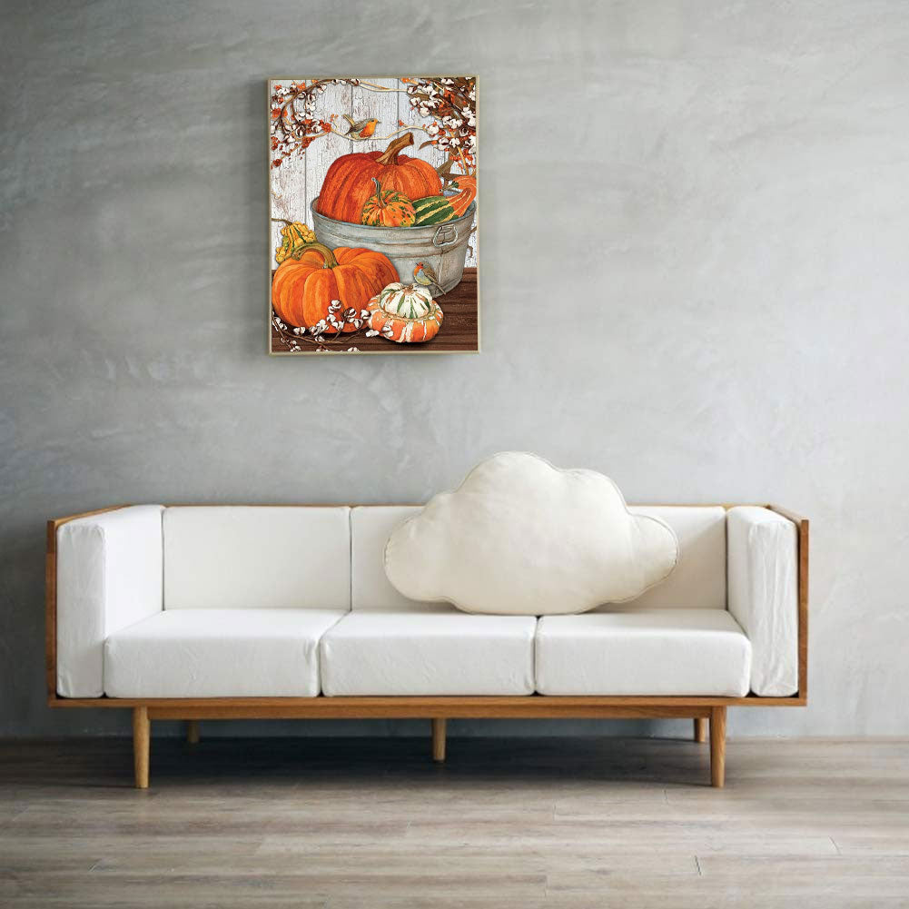 Pumpkin Kapok - Full Square Drill Diamond Painting 40*50CM