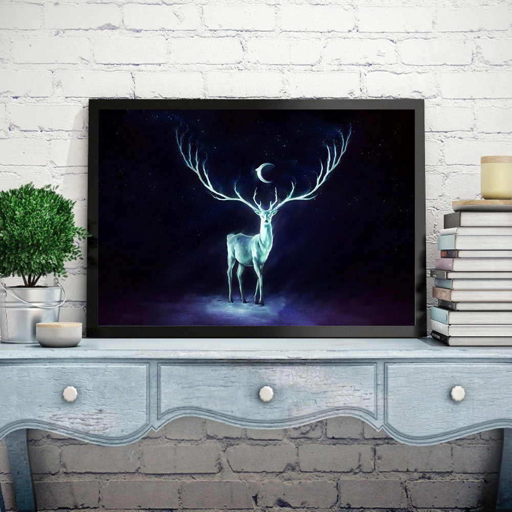 Elk - Full Round Drill Diamond Painting 40*30CM