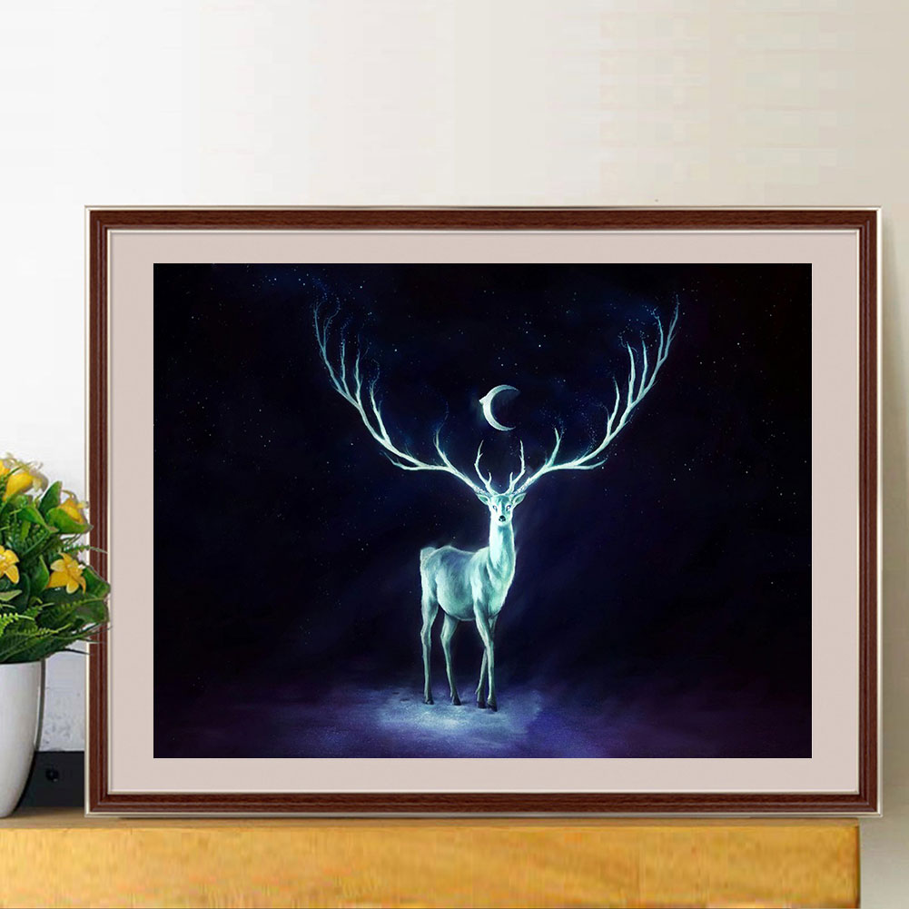 Elk - Full Round Drill Diamond Painting 40*30CM