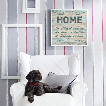 English Calligraphy And Painting - Full Round Drill Diamond Painting 40*40CM