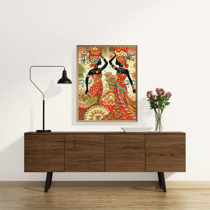 African Ethnic Art - Full Round Drill Diamond Painting 30*40CM