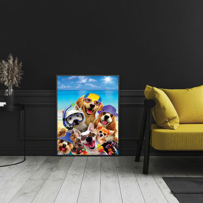 Puppy - Full Square Drill Diamond Painting 50*60CM