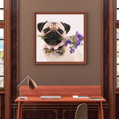 Dog - Full Round Drill Diamond Painting 50*50CM