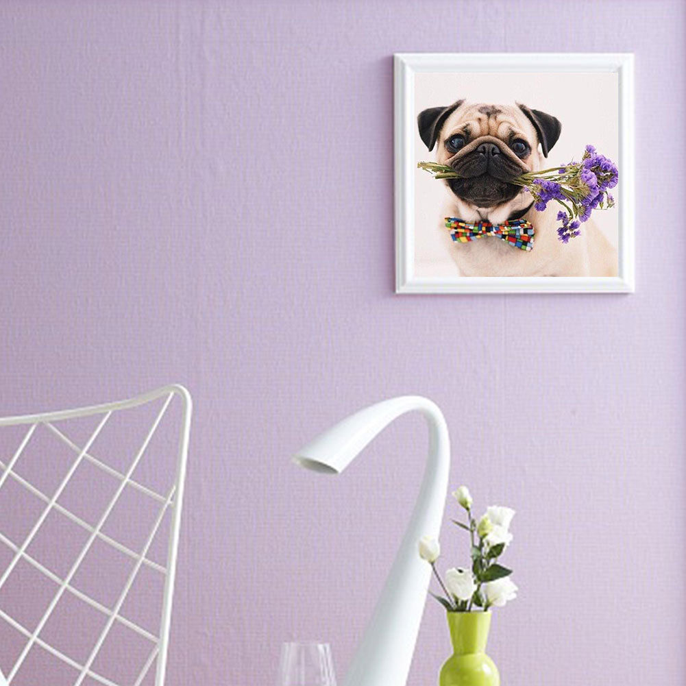 Dog - Full Round Drill Diamond Painting 50*50CM