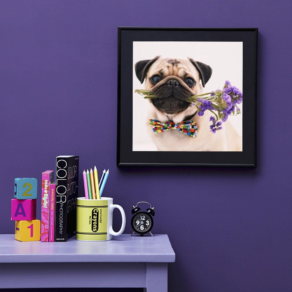 Dog - Full Round Drill Diamond Painting 50*50CM