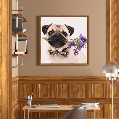 Dog - Full Round Drill Diamond Painting 50*50CM