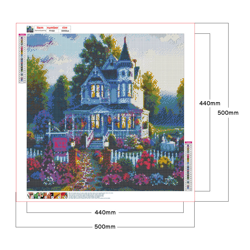 Castle - Full Square Drill Diamond Painting 50*50CM