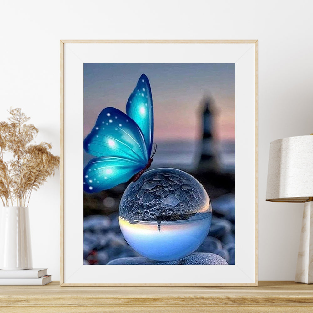 Butterfly - Full Round Drill Diamond Painting 30*40CM