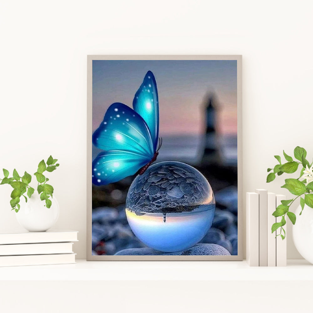 Butterfly - Full Round Drill Diamond Painting 30*40CM