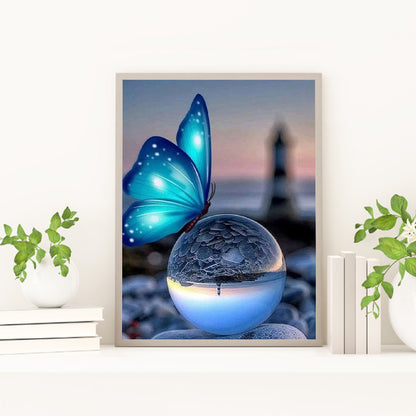 Butterfly - Full Round Drill Diamond Painting 30*40CM