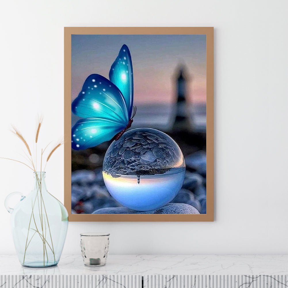 Butterfly - Full Round Drill Diamond Painting 30*40CM