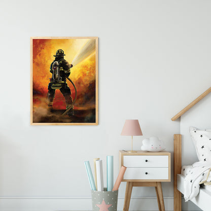 Firemen - Full Round Drill Diamond Painting 30*40CM