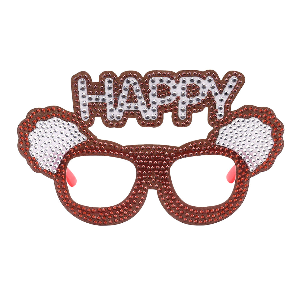 Adult Kids Diamond Painting Glasses DIY Party Funny Birthday Photo Props