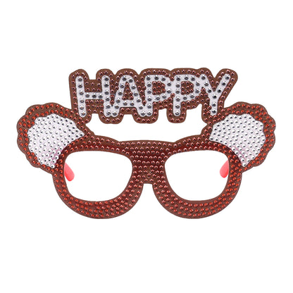 Adult Kids Diamond Painting Glasses DIY Party Funny Birthday Photo Props