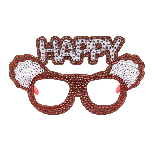 Adult Kids Diamond Painting Glasses DIY Party Funny Birthday Photo Props