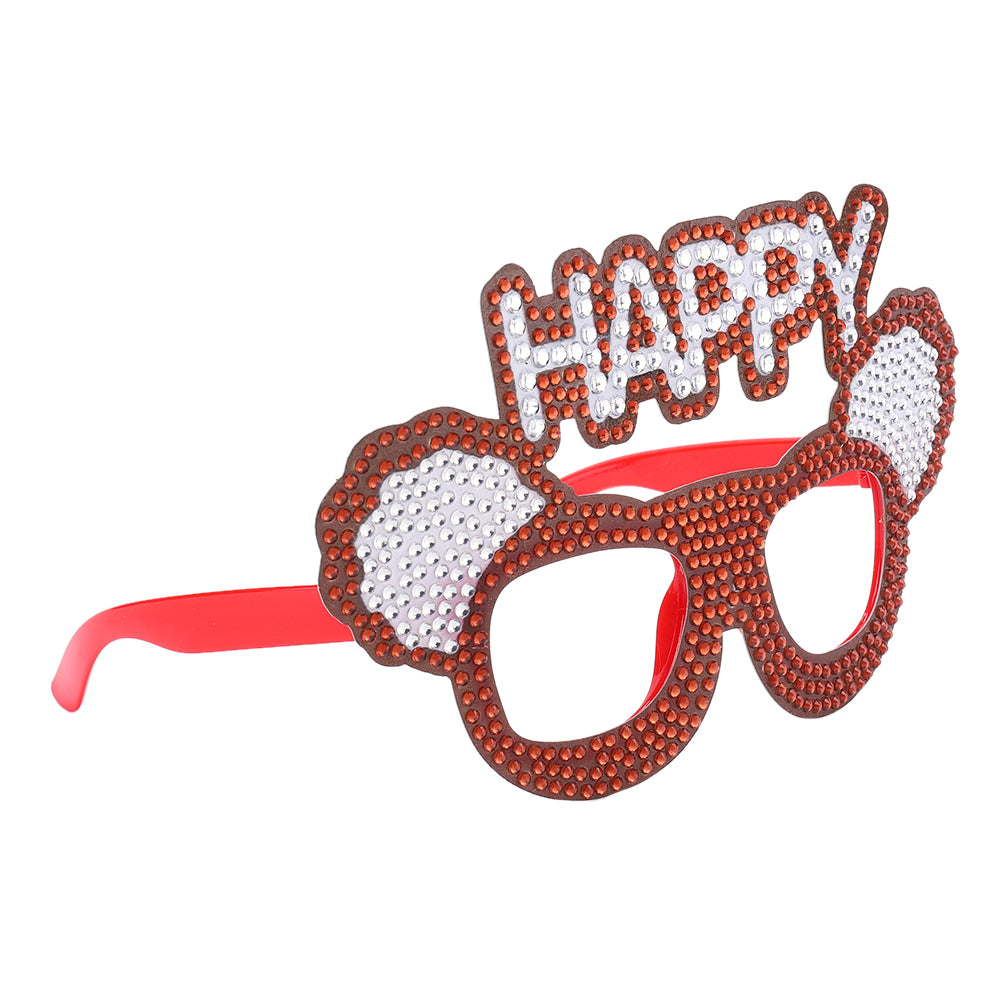 Adult Kids Diamond Painting Glasses DIY Party Funny Birthday Photo Props