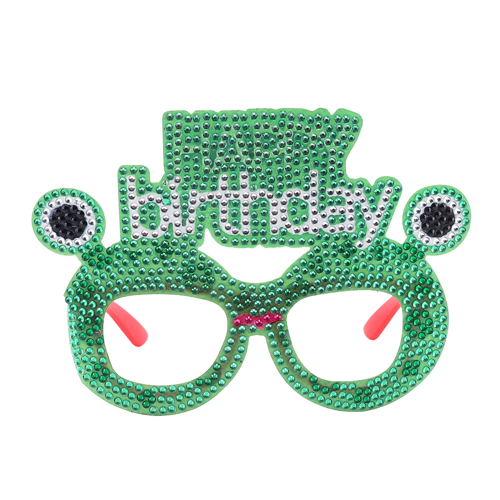 Adult Kids Diamond Painting Glasses DIY Party Funny Birthday Photo Props