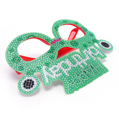 Adult Kids Diamond Painting Glasses DIY Party Funny Birthday Photo Props