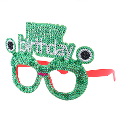 Adult Kids Diamond Painting Glasses DIY Party Funny Birthday Photo Props