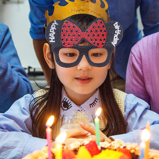 Adult Kids Diamond Painting Glasses DIY Party Funny Birthday Photo Props