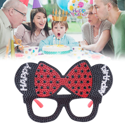 Adult Kids Diamond Painting Glasses DIY Party Funny Birthday Photo Props
