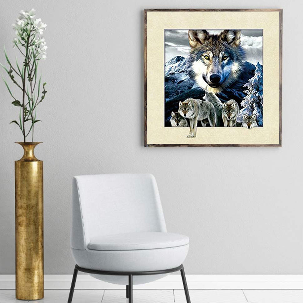 Wolf - Full Round Drill Diamond Painting 30*30CM