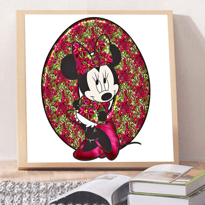 Mickey Mouse Letter O - Full Round Drill Diamond Painting 30*30CM