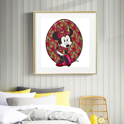 Mickey Mouse Letter O - Full Round Drill Diamond Painting 30*30CM