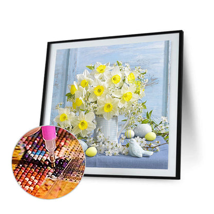 Flowers - Full Round Drill Diamond Painting 40*40CM