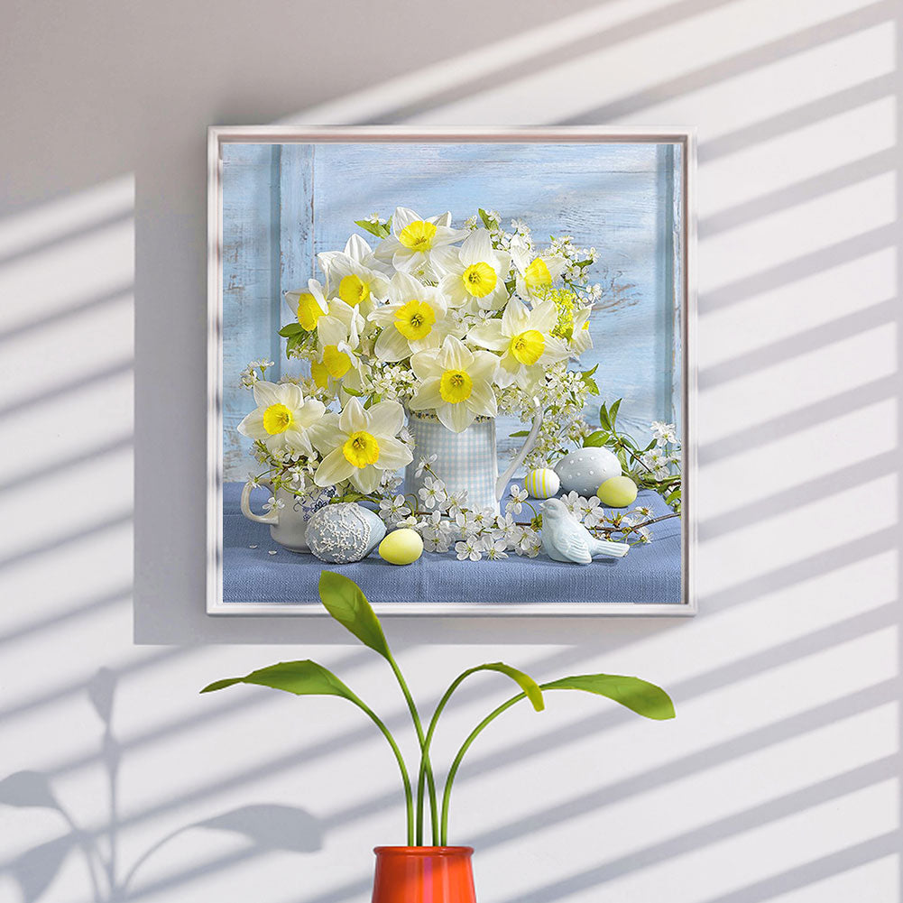 Flowers - Full Round Drill Diamond Painting 40*40CM