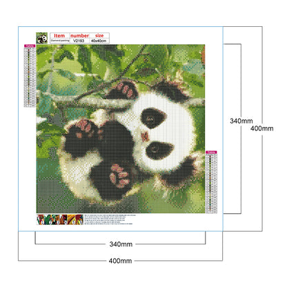 Panda - Full Round Drill Diamond Painting 40*40CM