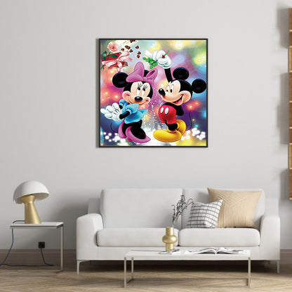 Mickey And Minnie - Full Round Drill Diamond Painting 40*40CM