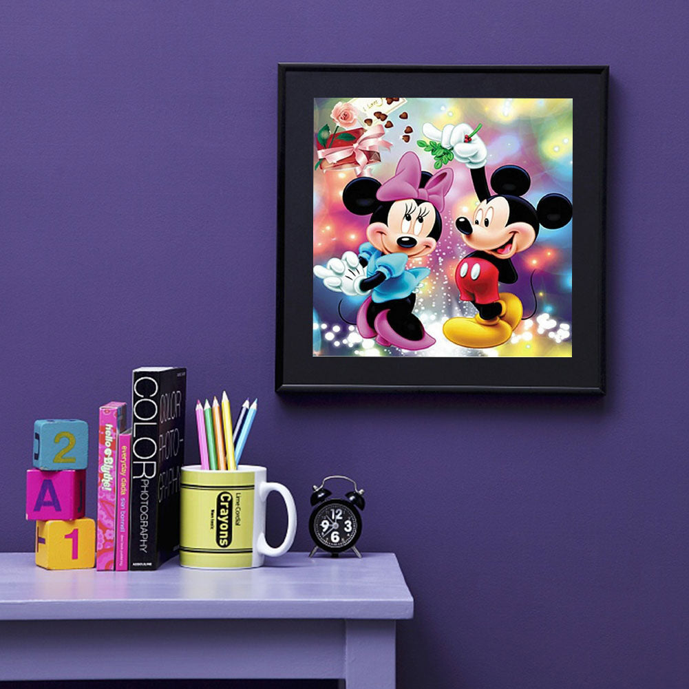 Mickey And Minnie - Full Round Drill Diamond Painting 40*40CM