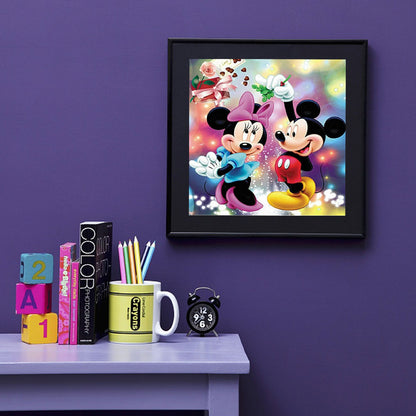 Mickey And Minnie - Full Round Drill Diamond Painting 40*40CM