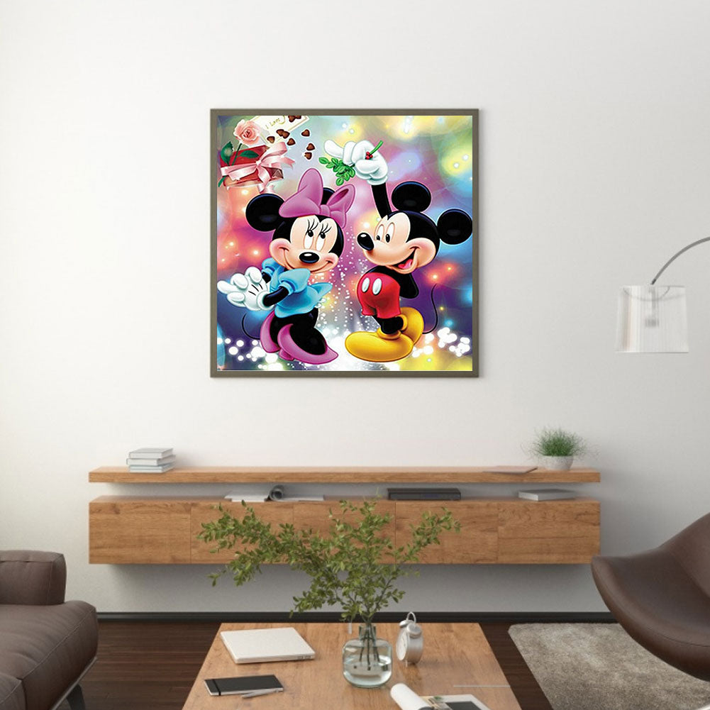 Mickey And Minnie - Full Round Drill Diamond Painting 40*40CM