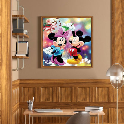 Mickey And Minnie - Full Round Drill Diamond Painting 40*40CM