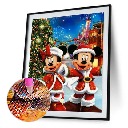 Christmas Mickey - Full Round Drill Diamond Painting 40*50CM