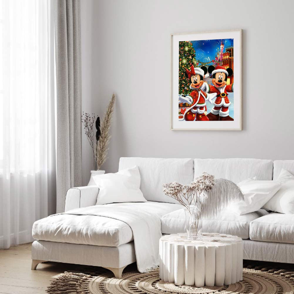 Christmas Mickey - Full Round Drill Diamond Painting 40*50CM