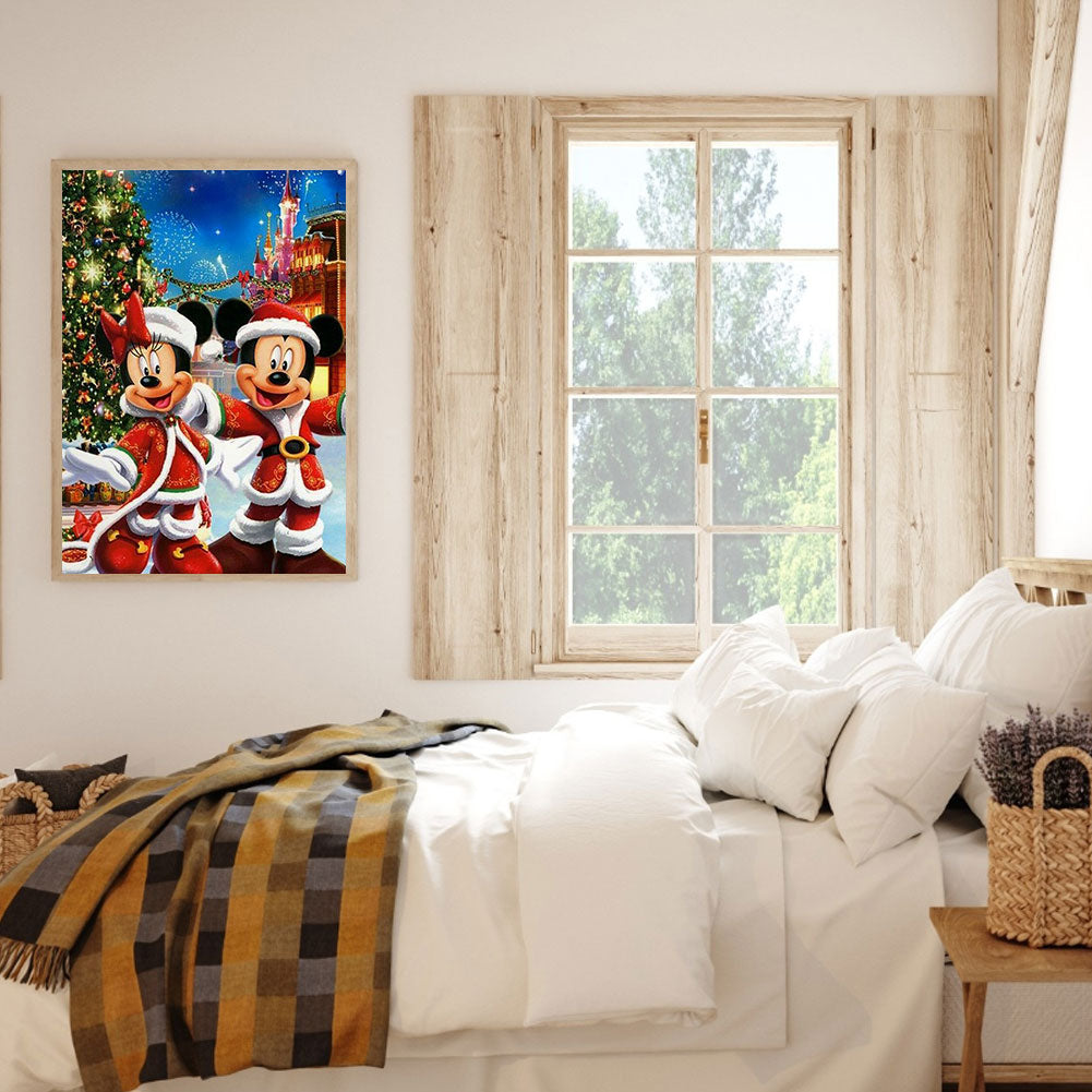 Christmas Mickey - Full Round Drill Diamond Painting 40*50CM