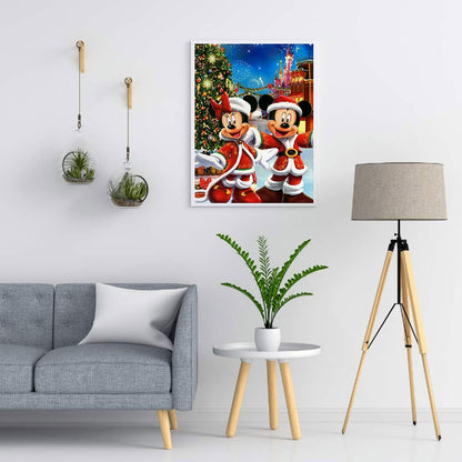 Christmas Mickey - Full Round Drill Diamond Painting 40*50CM