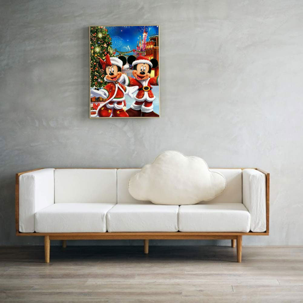 Christmas Mickey - Full Round Drill Diamond Painting 40*50CM