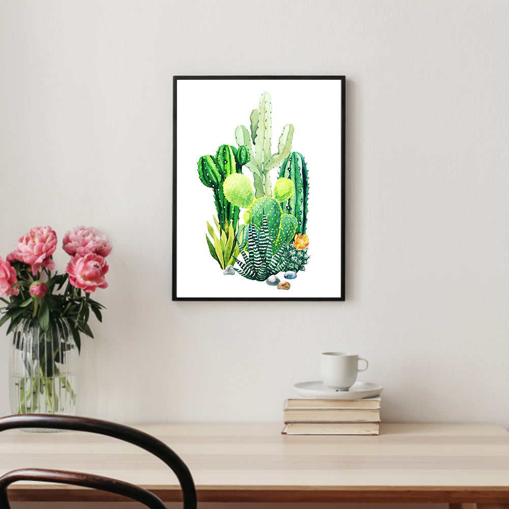 Cactus - Full Round Drill Diamond Painting 30*40CM