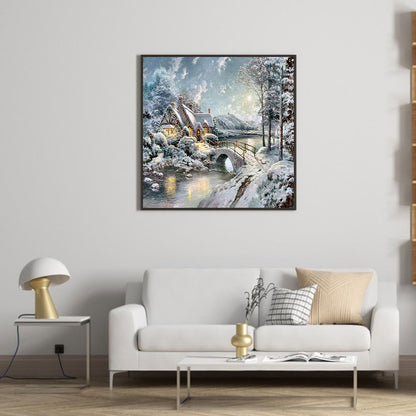 Houses - Full Round Drill Diamond Painting 40*40CM