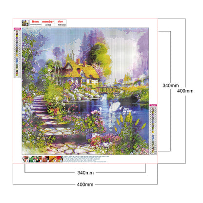 Houses - Full Round Drill Diamond Painting 40*40CM