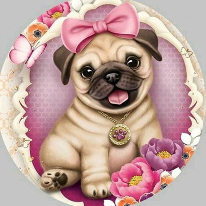 Pug Dog - Full Square Drill Diamond Painting 30*30CM