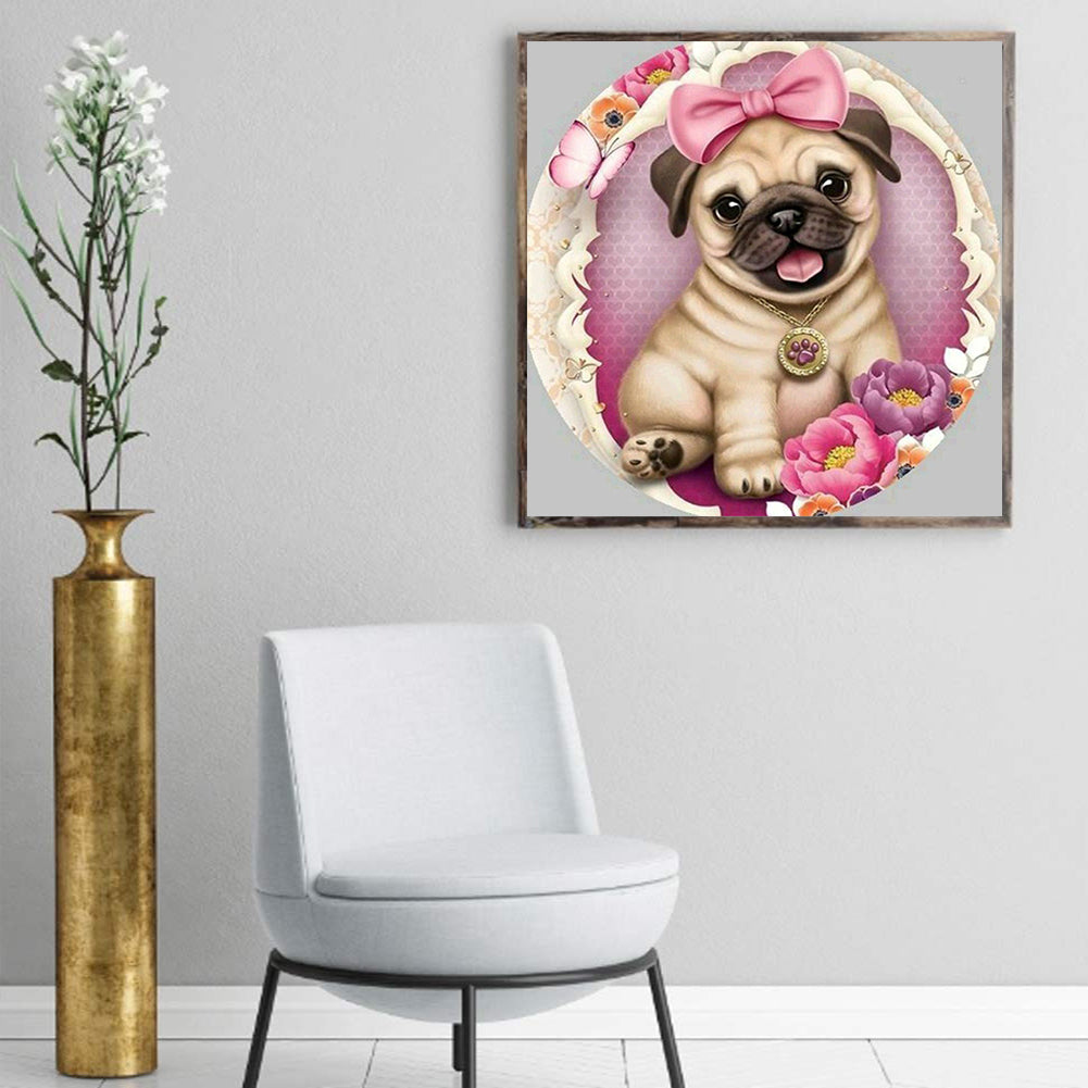 Pug Dog - Full Square Drill Diamond Painting 30*30CM